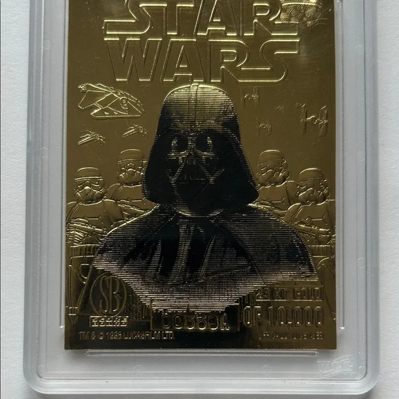 Star Wars Gold Darth Vader Collectible Card - Picture 4 of 6